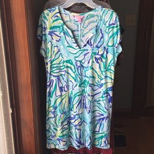 Blue Lilly Pulitzer dress/cover up